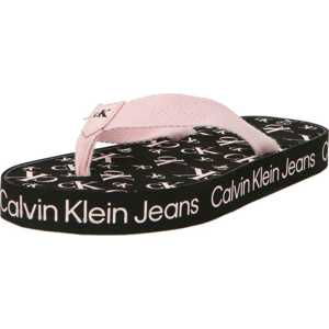 Calvin Klein Jeans Sandály růžová / černá