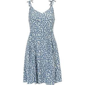 Gap Tall Letní šaty kouřově modrá / bílá