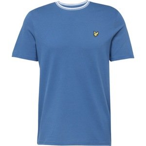 Lyle & Scott Tričko královská modrá / zlatě žlutá / černá / bílá