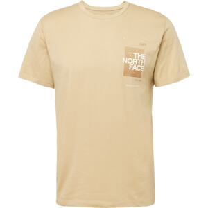 THE NORTH FACE Funkční tričko 'FOUNDATION' khaki / bílá