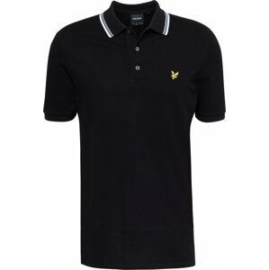 Lyle & Scott Tričko černá / offwhite