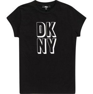 DKNY Tričko černá / bílá