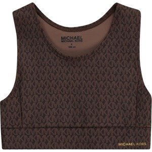 Michael Kors Kids Top světle hnědá / tmavě hnědá / limone