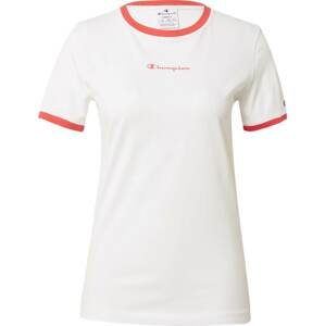 Champion Authentic Athletic Apparel Tričko světle červená / bílá