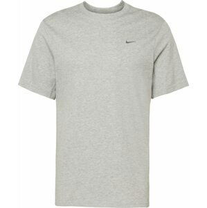 NIKE Funkční tričko 'Primary' šedý melír / stříbrná