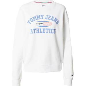 Tommy Jeans Mikina modrá / červená / černá / bílá