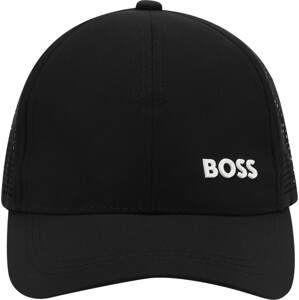 BOSS Kidswear Klobouk černá / bílá