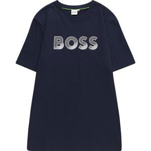 BOSS Kidswear Tričko marine modrá / bílá