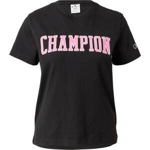 Champion Authentic Athletic Apparel Tričko námořnická modř / světle růžová / černá / bílá