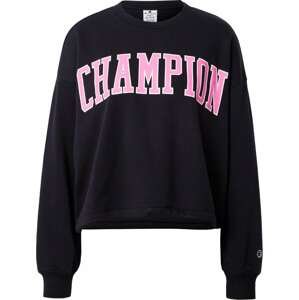 Champion Authentic Athletic Apparel Mikina pink / černá / bílá