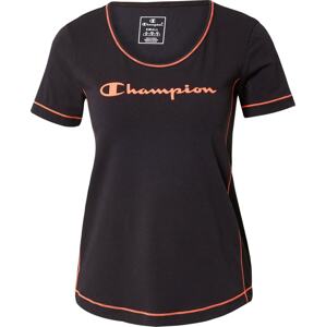 Champion Authentic Athletic Apparel Funkční tričko oranžová / černá