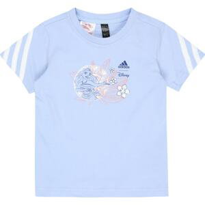 ADIDAS SPORTSWEAR Funkční tričko námořnická modř / světlemodrá / růžově zlatá / bílá