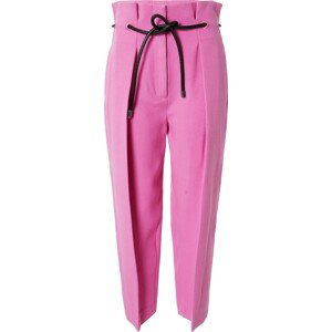 3.1 Phillip Lim Kalhoty se sklady v pase 'ORIGAMI' pink / černá