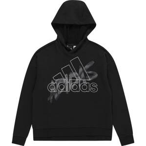 ADIDAS SPORTSWEAR Sportovní mikina tmavě šedá / černá / bílá