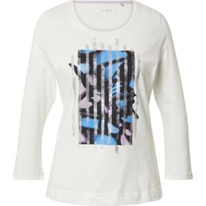 GERRY WEBER Tričko modrá / černá / stříbrná / offwhite