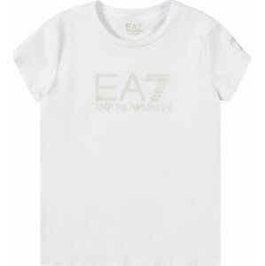 EA7 Emporio Armani Tričko stříbrná / bílá