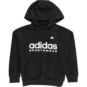 ADIDAS SPORTSWEAR Sportovní mikina černá / bílá