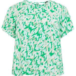 Vero Moda Curve Tričko 'MENNY' béžová / světlemodrá / šedobéžová / trávově zelená