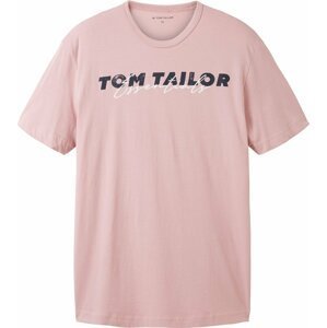 TOM TAILOR Tričko růžová / černá / bílá