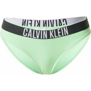 Calvin Klein Swimwear Spodní díl plavek mátová / černá / bílá