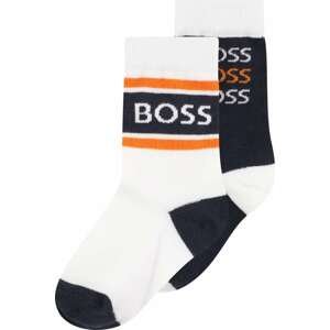 BOSS Kidswear Ponožky oranžová / černá / bílá