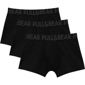 Pull&Bear Boxerky tmavě šedá / černá