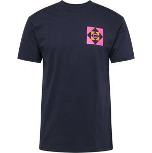 Obey Tričko námořnická modř / pink