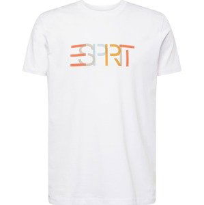 ESPRIT Tričko světlemodrá / šedobéžová / oranžová / offwhite