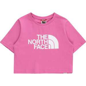 THE NORTH FACE Funkční tričko 'Easy' pink / bílá