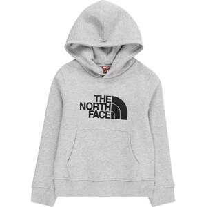 THE NORTH FACE Sportovní mikina 'DREW PEAK' světle šedá / šedý melír / černá