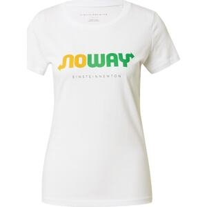EINSTEIN & NEWTON Tričko 'No Way' žlutá / zelená / bílá