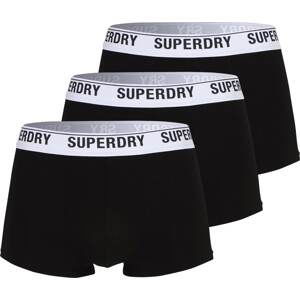 Superdry Boxerky černá / bílá