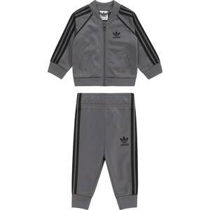 ADIDAS ORIGINALS Joggingová souprava tmavě šedá / černá