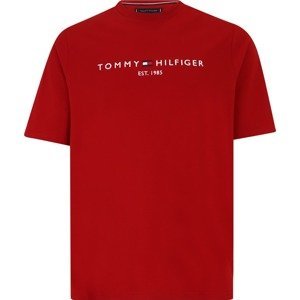 Tommy Hilfiger Big & Tall Tričko tmavě modrá / ohnivá červená / bílá