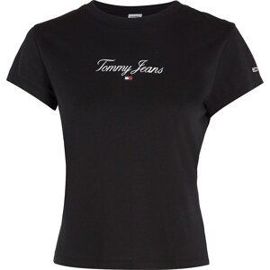Tommy Jeans Tričko červená / černá / bílá