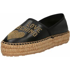 Love Moschino Espadrilky zlatá / černá