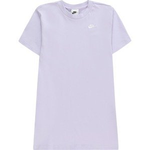Nike Sportswear Šaty pastelová fialová / bílá