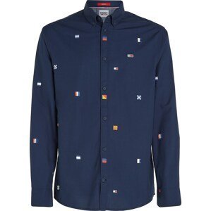 Tommy Jeans Košile námořnická modř / žlutá / červená / bílá