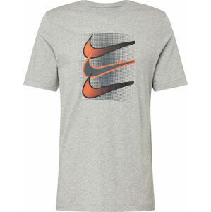 Nike Sportswear Tričko antracitová / šedý melír / jasně červená / černá
