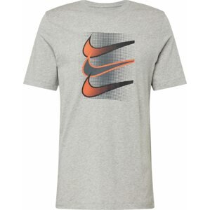 Nike Sportswear Tričko antracitová / šedý melír / jasně červená / černá