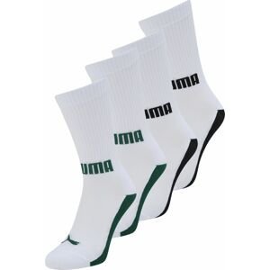 PUMA Sportovní ponožky smaragdová / černá / bílá