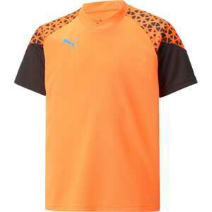 PUMA Funkční tričko 'Individual Cup' stříbrně šedá / oranžová / černá