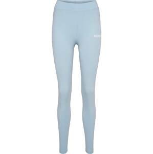 Hummel Funkční kalhoty pastelová modrá / bílá