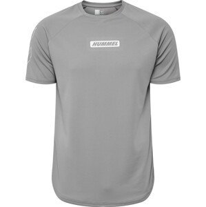 Hummel Funkční tričko 'Topaz' šedá / bílá