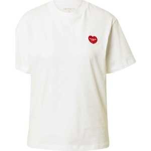 Carhartt WIP Tričko červená / bílá