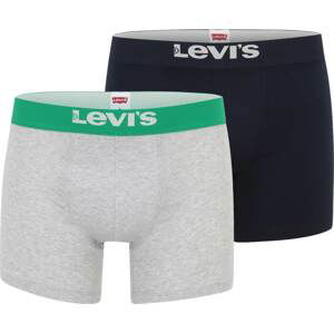 LEVI'S Boxerky námořnická modř / světle šedá / zelená / bílá