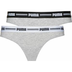 PUMA Tanga šedý melír / černá / bílá