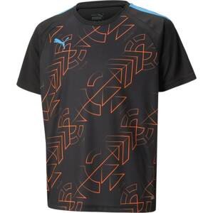 PUMA Funkční tričko 'TeamLiga' světlemodrá / oranžová / černá
