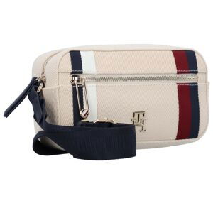 TOMMY HILFIGER Taška přes rameno béžová / námořnická modř / tmavě červená / bílá