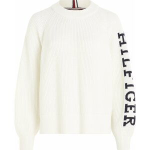 TOMMY HILFIGER Svetr krémová / černá